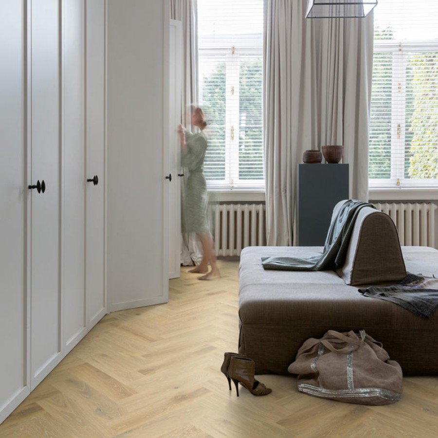 Blanc Herringbone